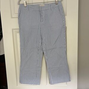 Old Navy Blue and White Striped Shirt